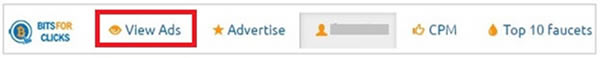 Bits For Clickst広告の視聴方法